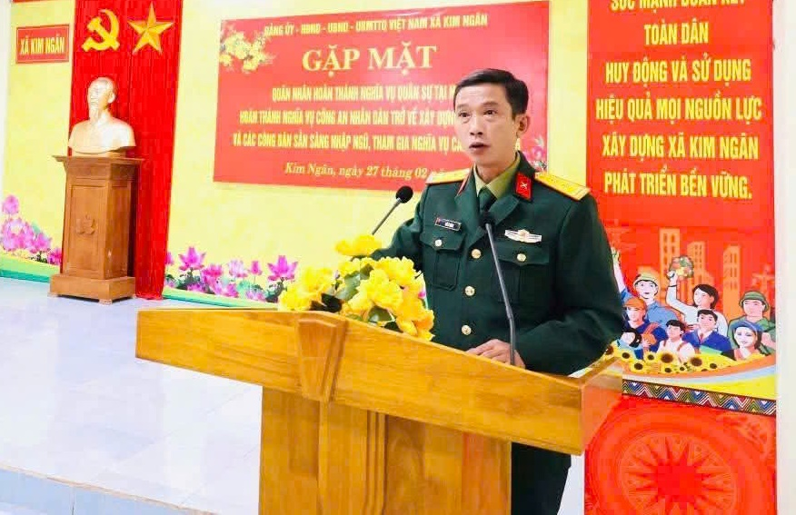 Trung tá Đỗ Lý Bằng và những bước chân bền bỉ nơi bản làng Kim Ngân